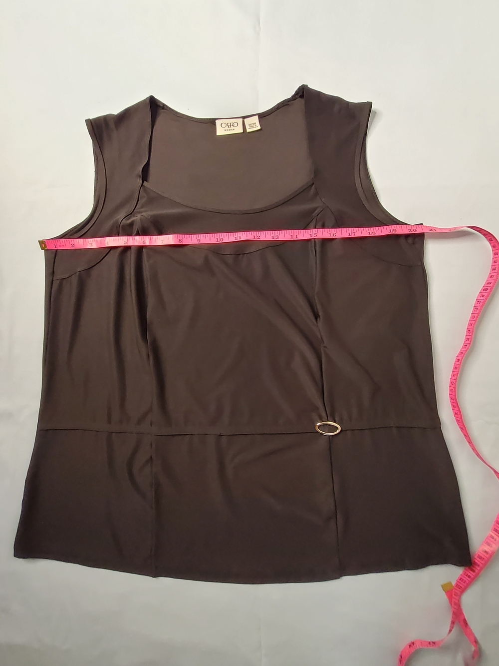 Cato Black Sleeveless Scoop Neck Top - Picture 3 of 5
